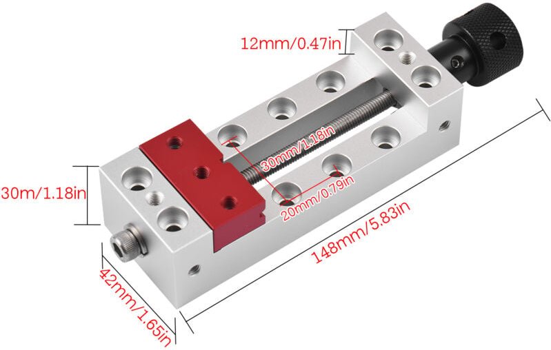 Mini-Bohrschraubstock zum festen Spannen kleiner Objekte, geeignet für die Schmuckherstellung, Mutternreparatur und Uhre...