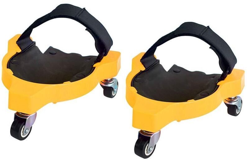 2er-Pack flexible Knieschoner mit Rädern für Garten, Baustelle – AIMOONSA