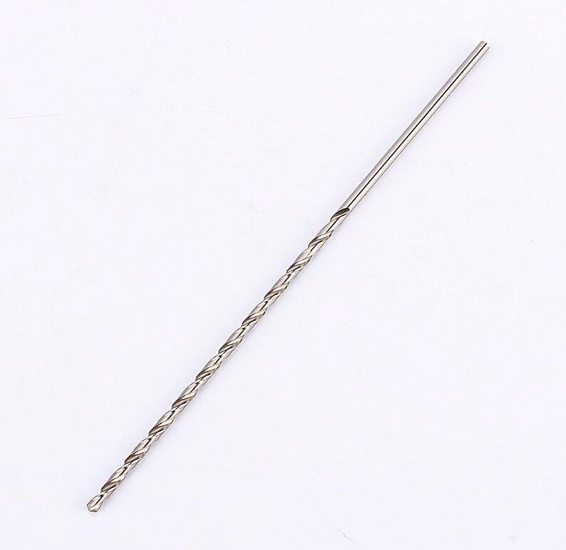 Extra langer Spiralbohrer, HSS-Spiralbohrer, 160 mm lang. Bohrwerkzeug für Holz, Metall und Stahl. 3 mm Spiralbohrer.