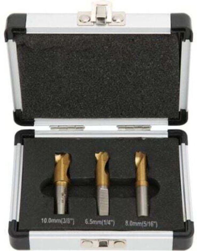 3 Stück Punktschweißbohrer, 6.5mm/8mm/10mm Punktschweißfräser Set Punktschweißbohrer zum Entfernen von Schweißverbindung...