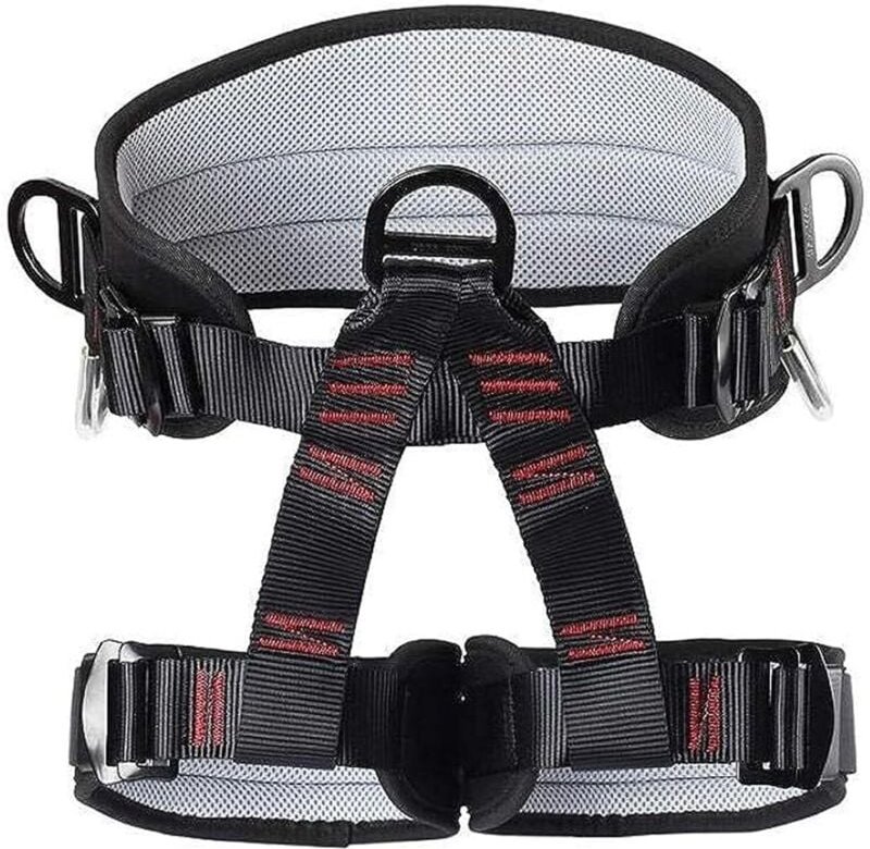Klettergurt, verstellbare Dicke, erweiterbarer Sicherheitsgurt, Polyester-Baumklettergurt für Felsrettung und Brandschut...