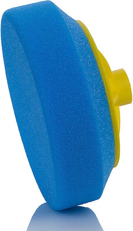 Hartes Polierpad 150mm für M14 Gewinde, Schwamm, Polierscheibe, Blau ABW