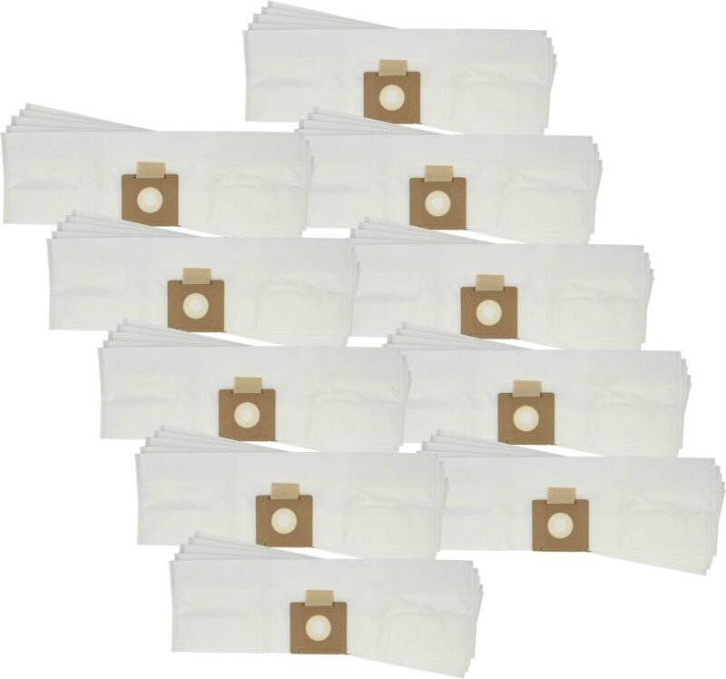 vhbw 50x Staubbeutel Ersatz für Floormatic 10009747 für Staubsauger - 59cm x 17,5cm Weiß