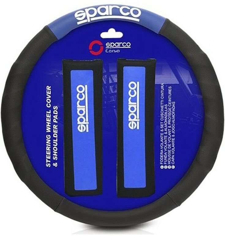 Lenkradabdeckung + Polsterung für Sicherheitsgurt Sparco SPC1111KAZ Universal