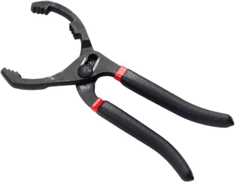 Ölfilterzange mit langem Griff, verstellbare Ölfilterzange mit rutschfestem Griff für Ölfilter Ø 45 mm – Ø 145 mm