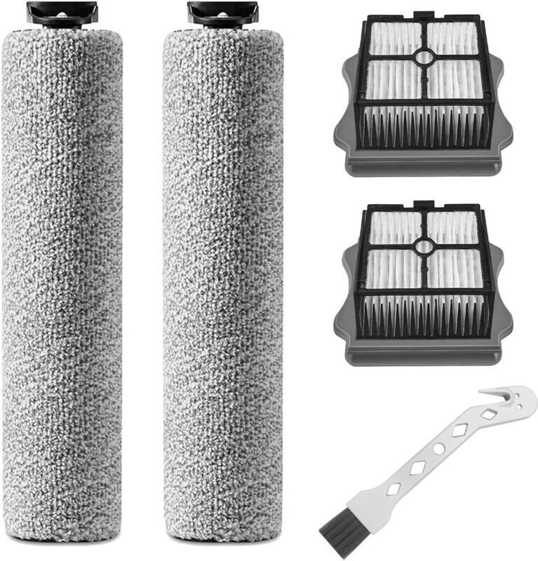 Ersatzbürstenrolle für Tineco iFloor 3/iFloor 3 Breeze Plus/Floor ONE S3 Akku-Nass- und Trockensauger, 2 Bürstenrollen +...
