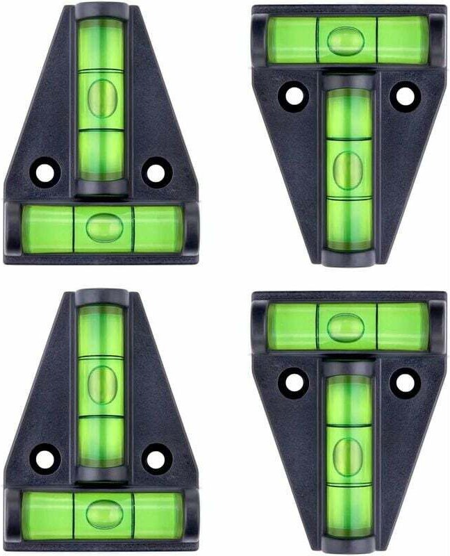 Niveau À Bulle Magnétique En T Avec 2 Bulles Ensemble De 4 Pour Camping Car Stabilisateurs