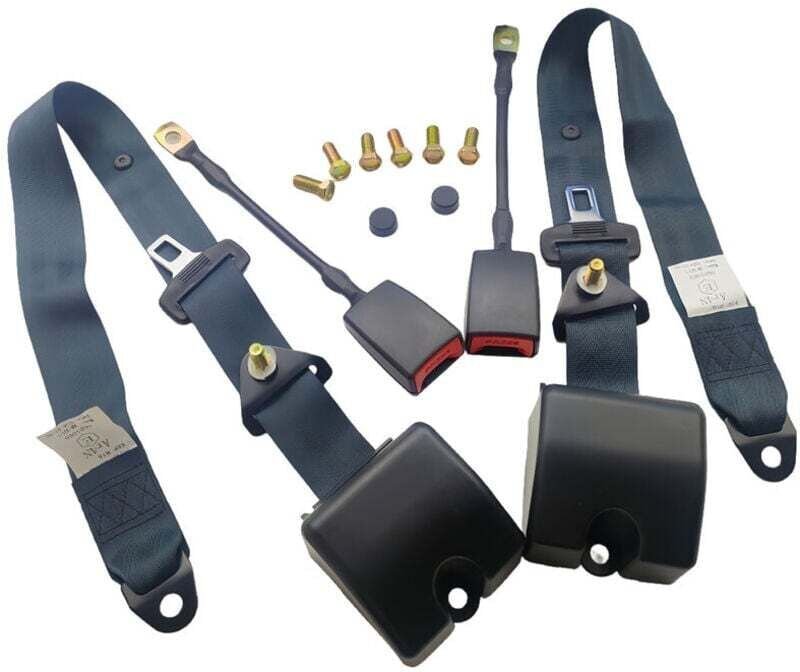 Set aus 2 automatischen Dreipunkt-Sicherheitsgurten mit Aufrollmechanismus für Pkw, Busse und Lkw, verstellbare Schulter...