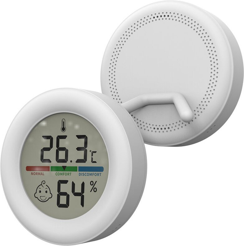 Hygrometer für den Innenbereich, digitales Thermometer, Temperatur- und Feuchtigkeitsanzeige, tragbares Messgerät mit Ko...