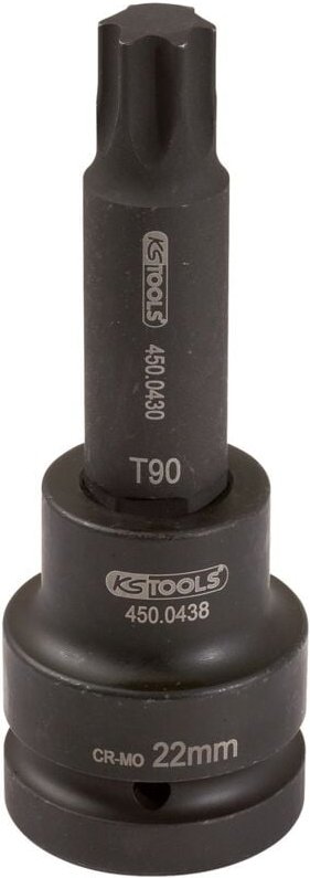 KS Tools 1 Kraft-Bit-Stecknuss Torx, lang, T60