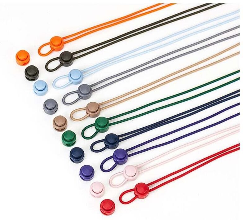 Thumbnail - Elastische Schnürsenkel mit Kordelzug, einfarbige Serie für bequeme Schnürsenkel