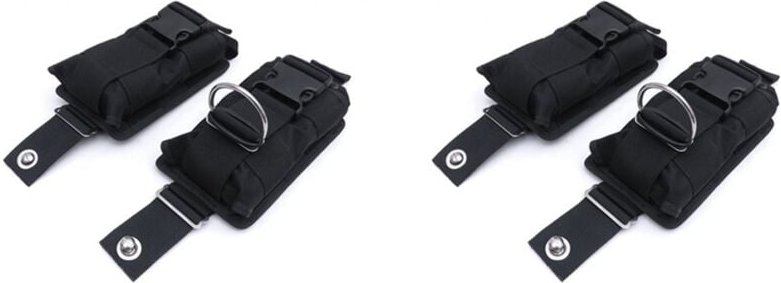 Neue 4 Stücke Aus Schwarzem 1680D Nylon Gewichts Gürtel mit Schnellverschluss - 22,5 x 15 x 5 cm