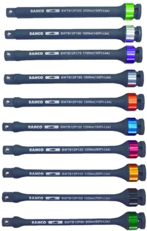 Bahco 1/2 Torsionsstab zum Festziehen von Radmuttern, Drehmoment 100 Nm