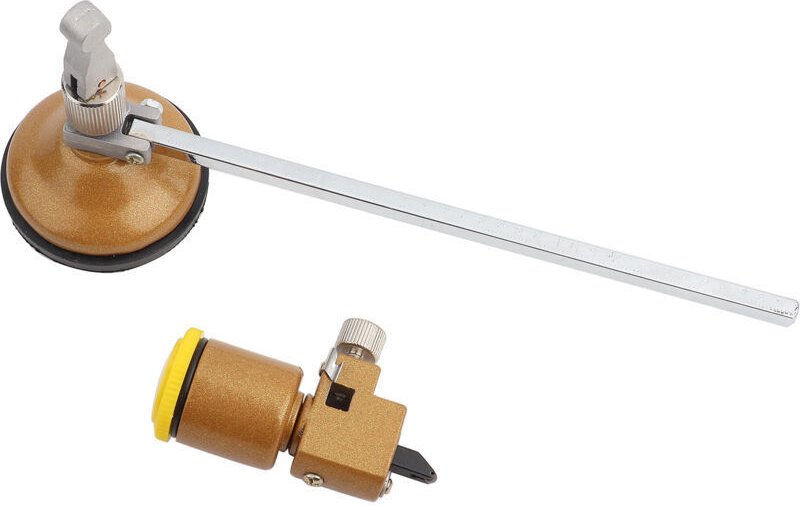 Glasfliesenschneider, Glasschneidwerkzeug, Spiegelschneidwerkzeug, 40-cm-Zirkel, Kreisschneider für Keramikglas mit Saug...