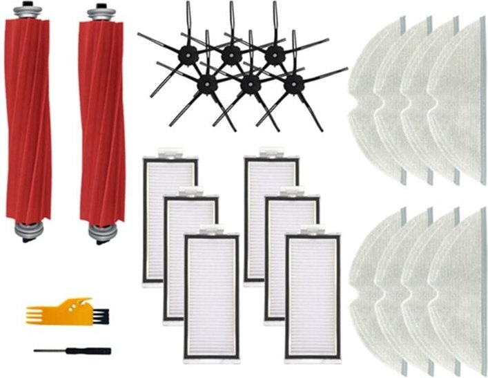 Für Max+ Plus, T8 Hepa-Filter, Hauptseitenbürsten