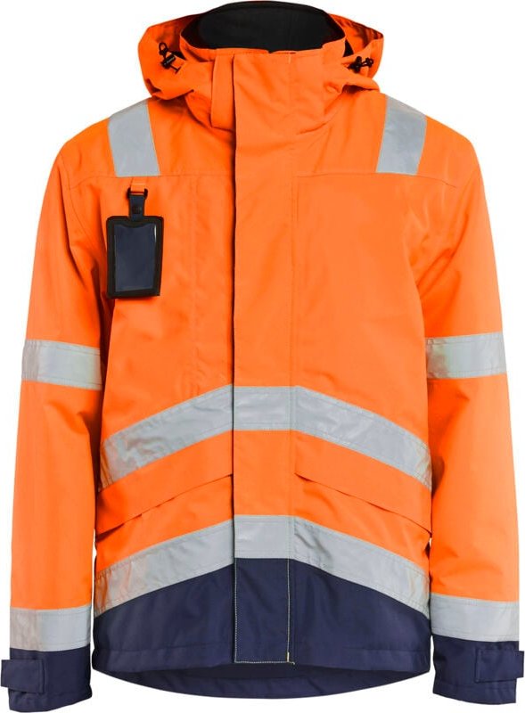 Blakläder Warnschutz-Funktionsjacke, orange / marineblau, Unisex-Größe: l