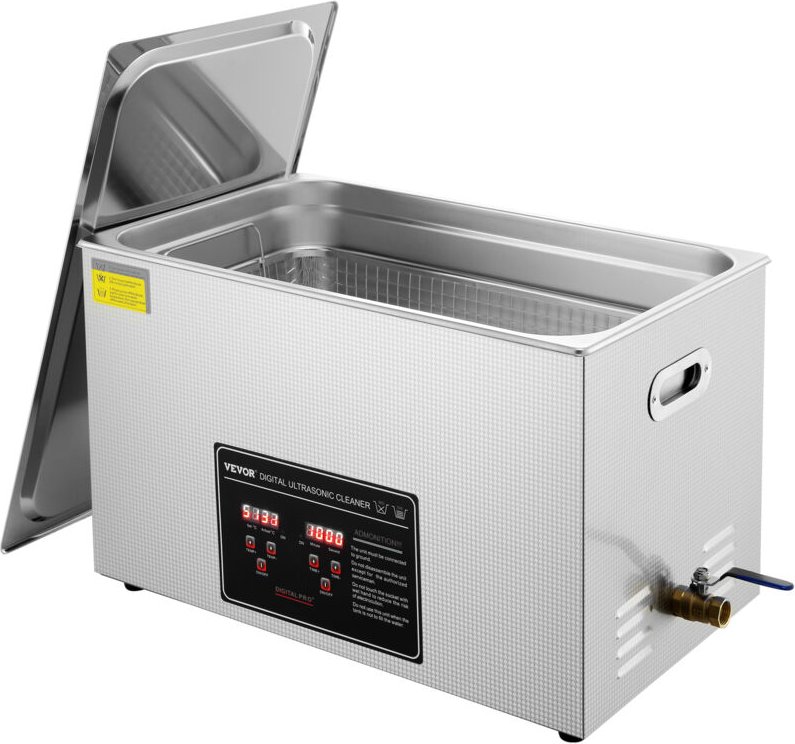 Vevor Ultraschallreiniger Ultraschall Edelstahl-Reinigungsgerät 752 w, 30 l Ultraschallreinigungsgerät mit Digitaler Anz...