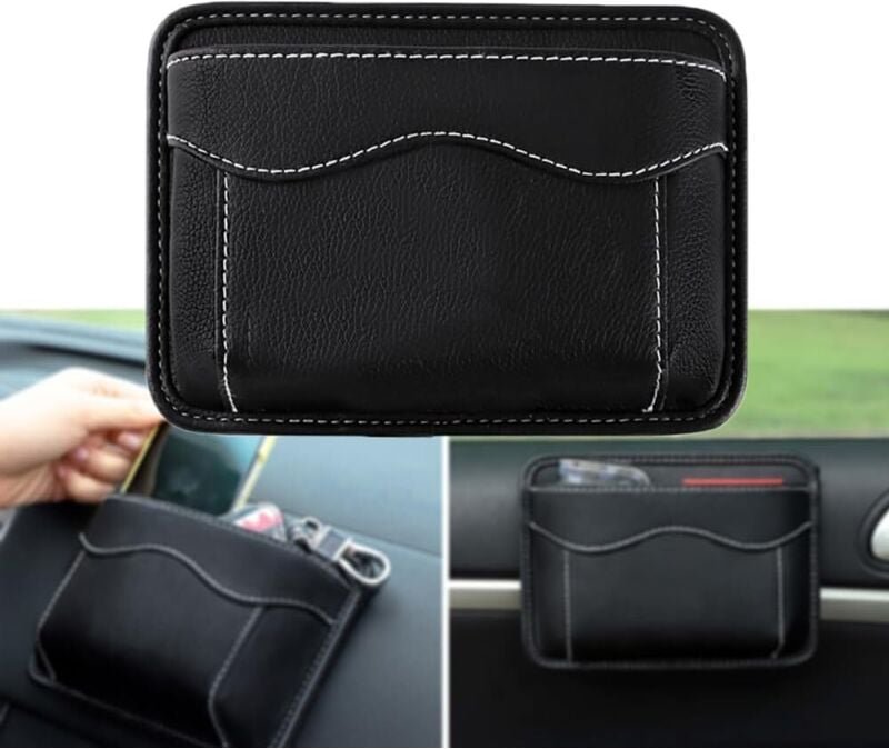 Seitentasche für Autositze, Mini-Organizer für die Seitentasche des Autos, geeignet zum Organisieren von Dokumenten, Mob...