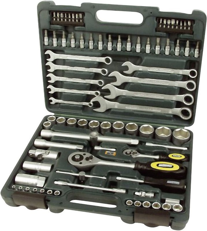 Brüder Mannesmann - M29112 Werkzeugset Heimwerker im Koffer 82teilig