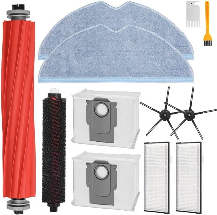 FüR S7 MaxV Ultra, Ersatzteile für Pro ZubehöRset HauptseitenbüRste Hepa-Filter-Moppbeutel