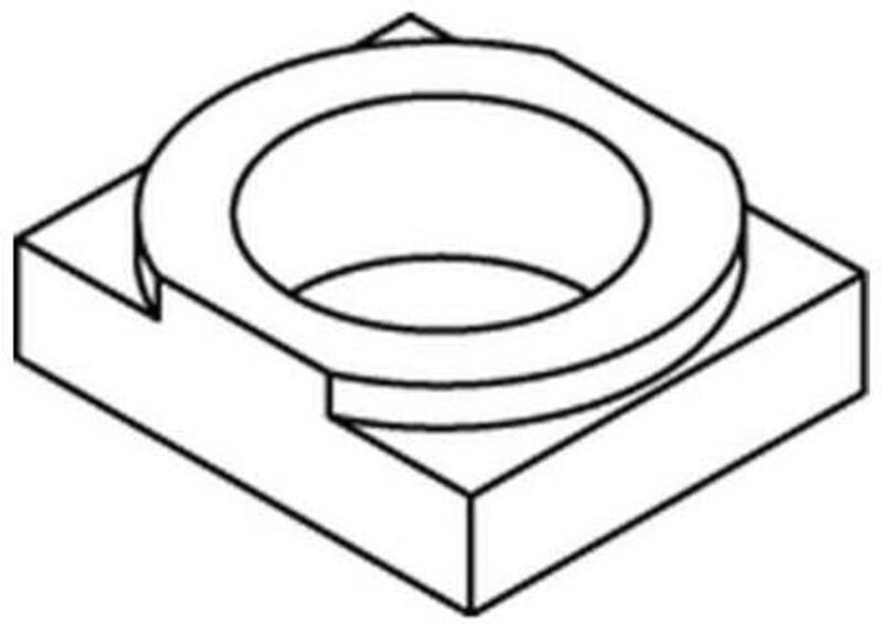 Lindapter - Rezessfüllplatte r 82021 FormW w 16/8,0 Stahl galv.verz. 1St.