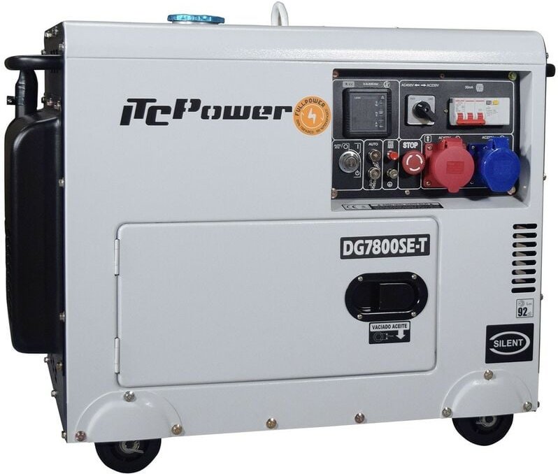 Diesel Stromaggregat Full Power 8 kva DG7800SE-T 230V/400V - Itc Power