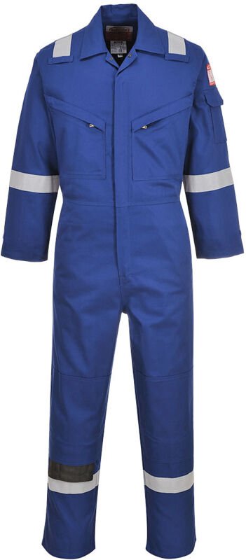 Leichte antistatische FR-Overall 280g Royalblau S - FR(38-40) - UK(30-32)