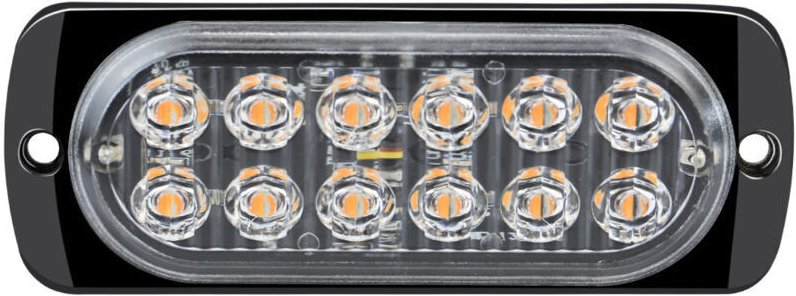 2 Stück 12–24 V LED-Blitzlichter für Autos, orangefarbene, helle Autolichter, Blinklichter für Anhänger, Warnleuchte für...