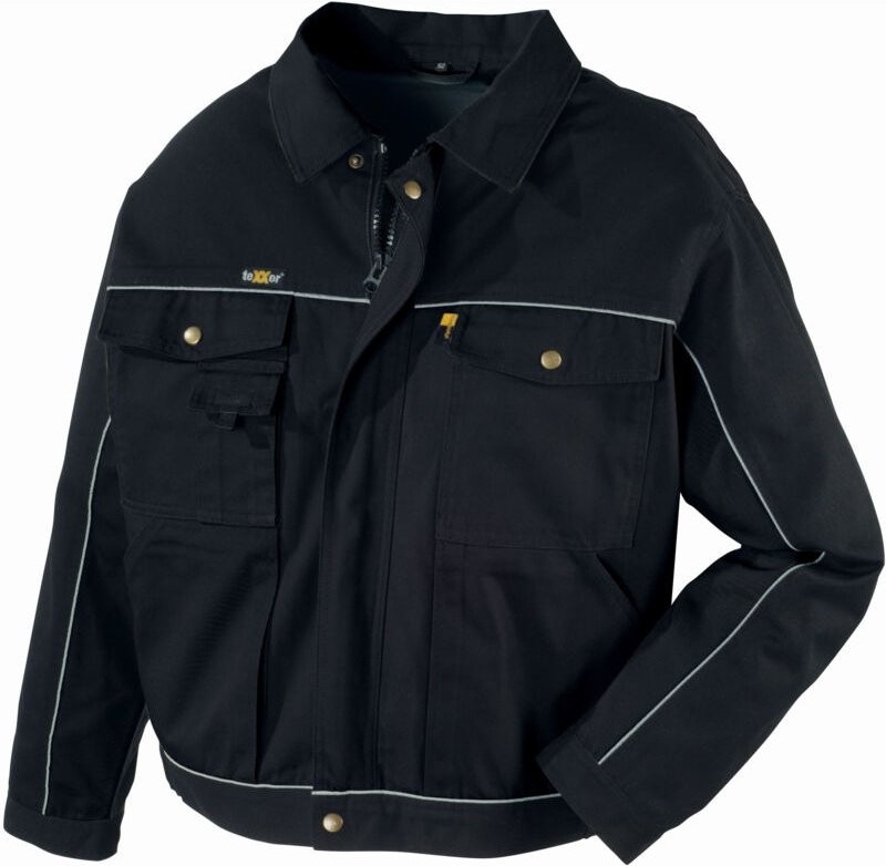 Canvas (320 g/m²) Bundjacke RIO schwarz/schwarz Größe M