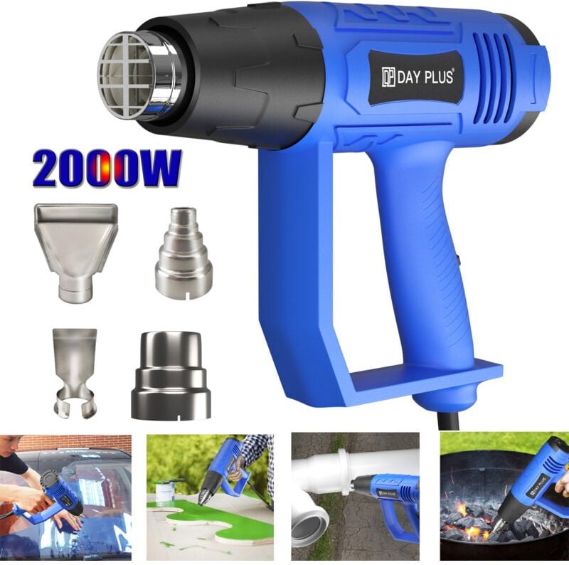 Heißluftgebläse Heißluftpistole 2000W PVC Heißluftfön Löten Heißluftföhn 650°C