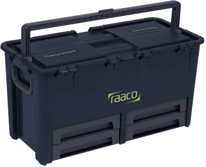 Werkzeugkoffer Raaco Compact 62 blau B621xT311xH322 mm