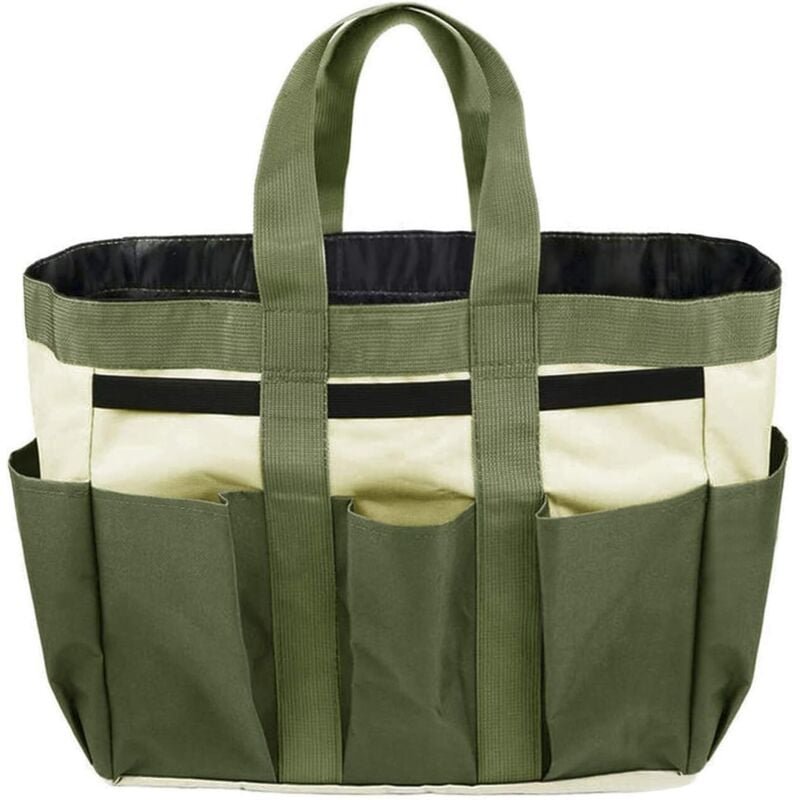 Gartenwerkzeugkasten, Gartenwerkzeugtasche, Gartengeräte mit Werkzeugaufbewahrungstasche, Tragetasche für drinnen und dr...