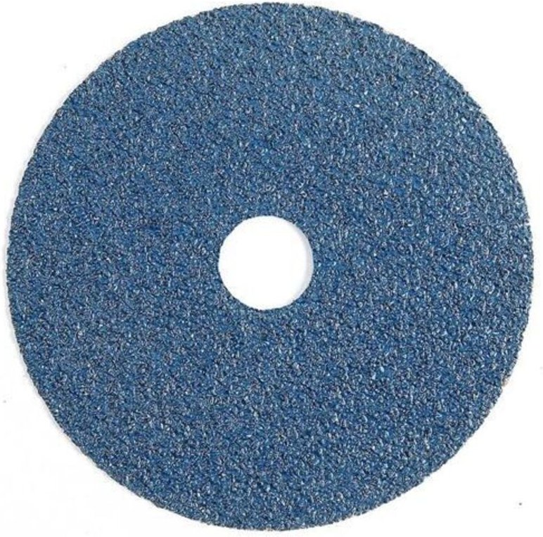 Schleifscheibe aus Faser - ABRACS - 115mm x 22mm - Korn 36 - Keramik Aluminiumoxid - Zirkonium - Winkelschleifer