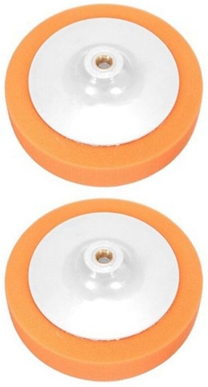 2 Stück 7 Zoll 180 mm Auto-Polierpad Wischpad Weicher Schwamm mit M14-Gewinde