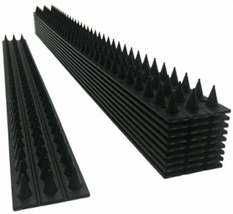 Vtizikl Ensemble de 10 Pics Répulsifs Anti-Oiseaux pour Clôture Murale - Dissuasion avec des Pics pour Éloigner les Oise...