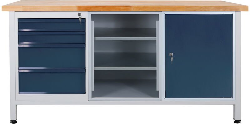 Werktisch Werkbank Long Line 1 Tür l 1700 x b 600 x h 840 mm max. 500 kg - ADB