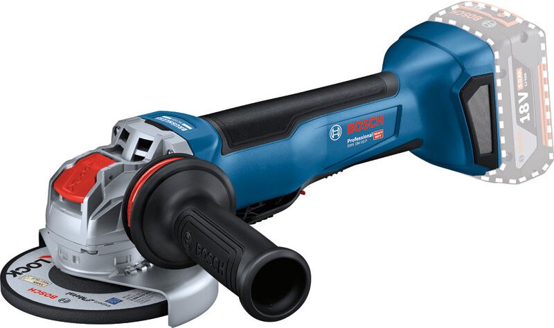 Bosch Akku-Winkelschleifer gwx 18V-10 mit x-lock ohne Akku ohne Lader im Karton