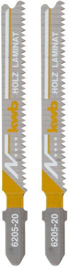 2er-Set Stichsägeblätter für Holz und Laminat KWB