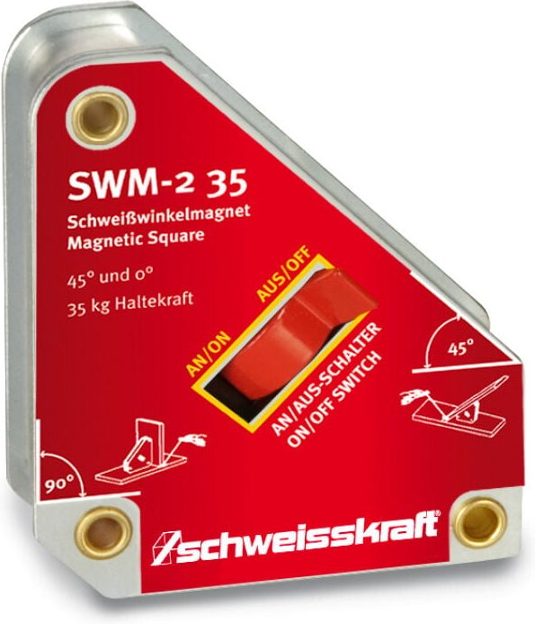 SCHWEIßKRAFT 1790030 Schaltbarer Schweißwinkelmagnet SWM-2 35