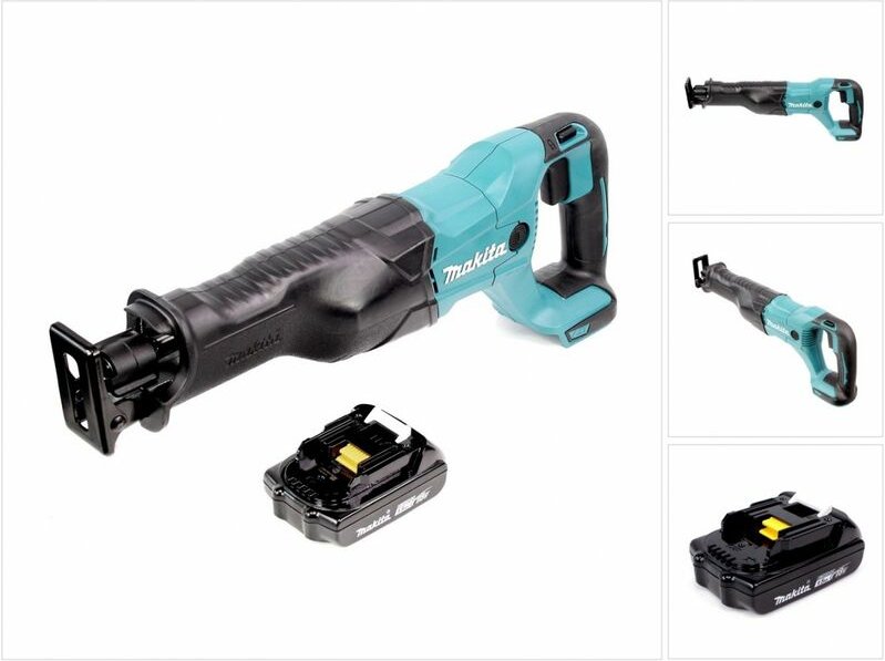 Makita DJR 186 ZY1 18 V Li-ion Akku Recipro Säbelsäge, das Gerät mit 1,5 Ah Akku, ohne Ladegerät