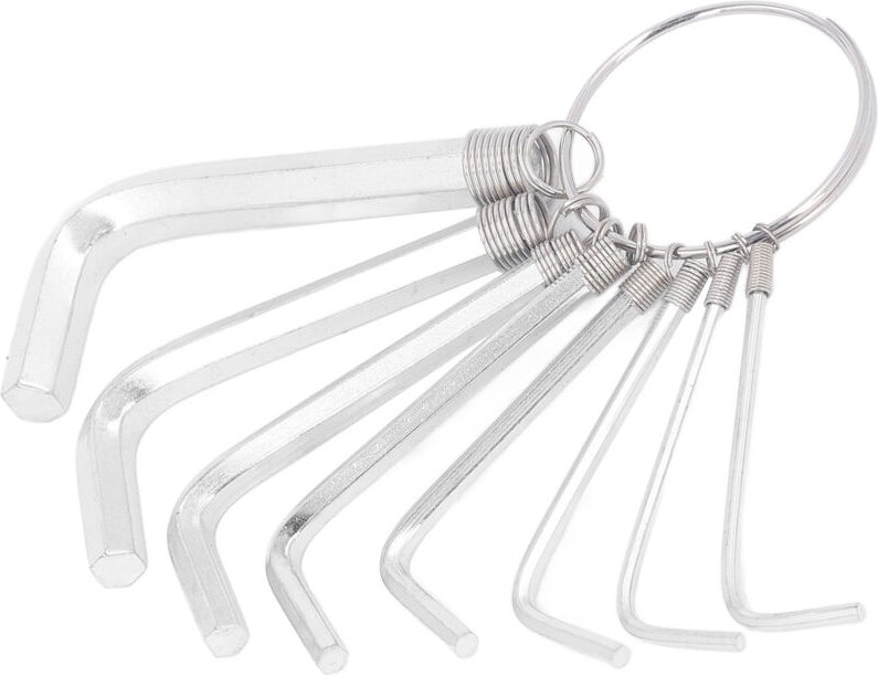 TOPINCN 1.5 Stahl-Sechskantschlüsselsatz 8-teilig 6mm .5 Werkzeugschlüssel Sechskantschlüssel.