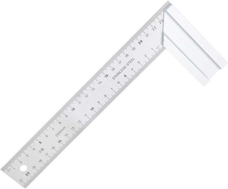 255 mm – Edelstahl – Zimmermannswinkel – Doppelseitige Skala