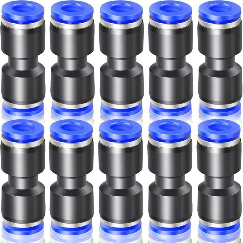 Blaue pneumatische Steckverschraubungen mit einem Außendurchmesser von 10 mm (PU-10)