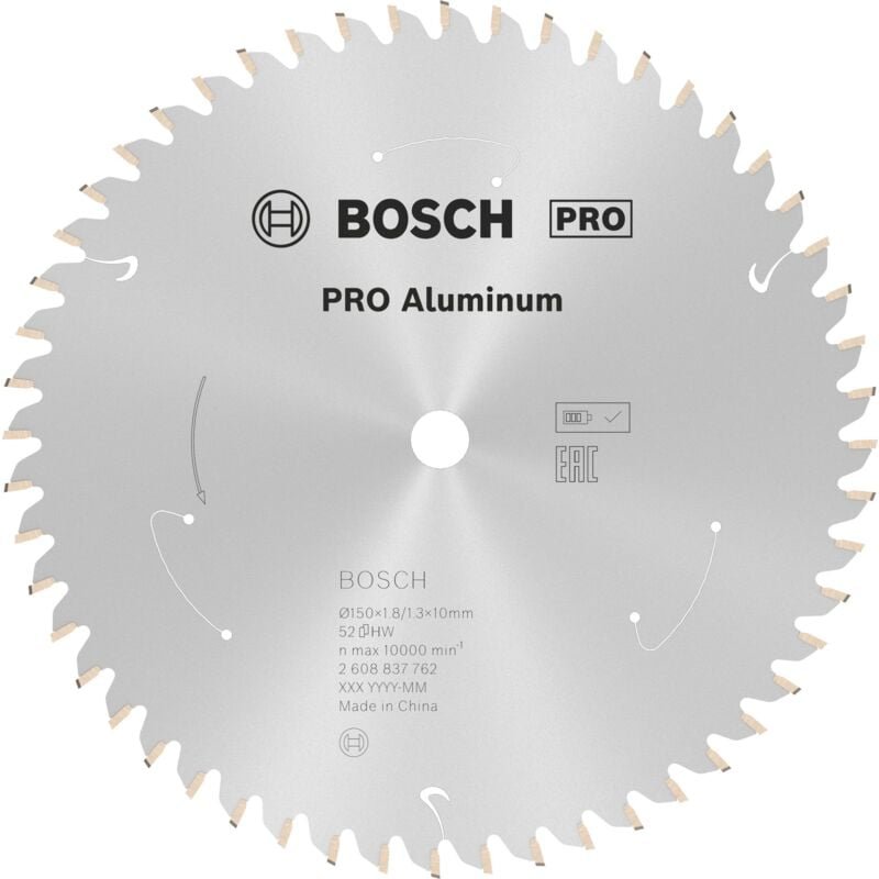 Bosch PRO Aluminium cordless Blatt für Kreissägen 150 x 1,8 x 10 mm - 2608837762