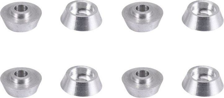 Tlily - 8 StüCk Metall Pleuel Schraube Dichtung Unterlegscheibe für C14 C24 C34 C44 mn D90 D91 D99S rc Auto, Silber