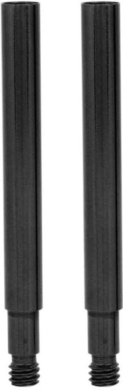 Set mit 2 Presta 60mm Fahrradventilverlängerungen (schwarz)