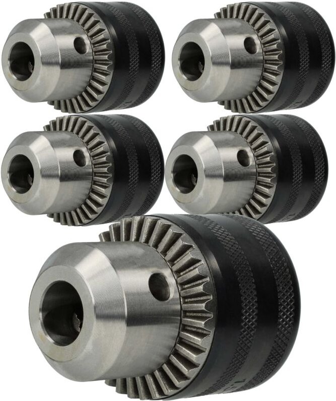 Thumbnail - Kress - 5x Zahnkranzbohrfutter 1,5 - 13mm - 13mm (1/2') x 20 kompatibel mit Universal Fein, Dewalt, Einhell Bohrmaschine...