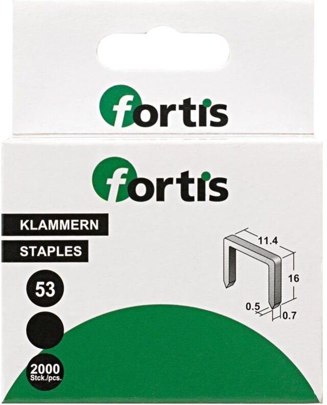 Feindrahtklammer 14 mm, 2000 Stk. - Fortis