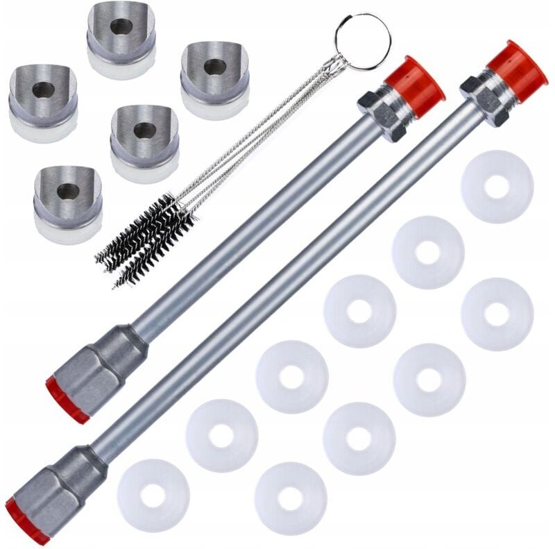 Rosfix Set Spritzlanzen 30 cm & 50 cm – 7/8" Gewinde 290 bar Druckfest Mit Reinigungsbürsten, Dichtungen & Düsenhalter Z...