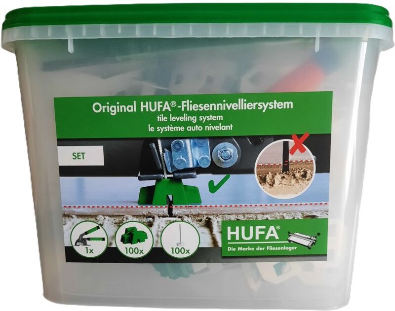 Hufa - Fliesen Platten Nivelliersystem Starterset Verlegehilfe